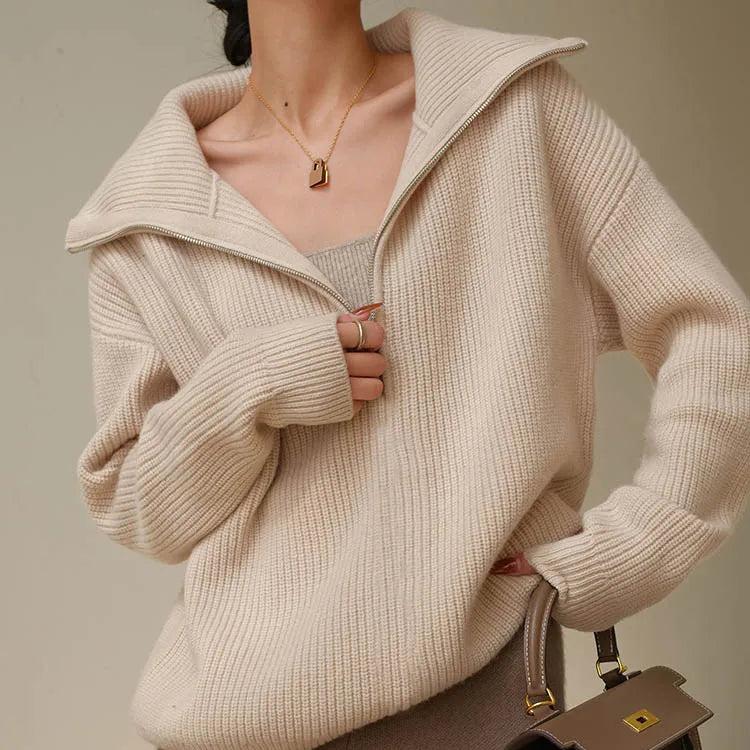 Stylish Zip Collar Sweater – Ultimate Comfort and Timeless Elegance