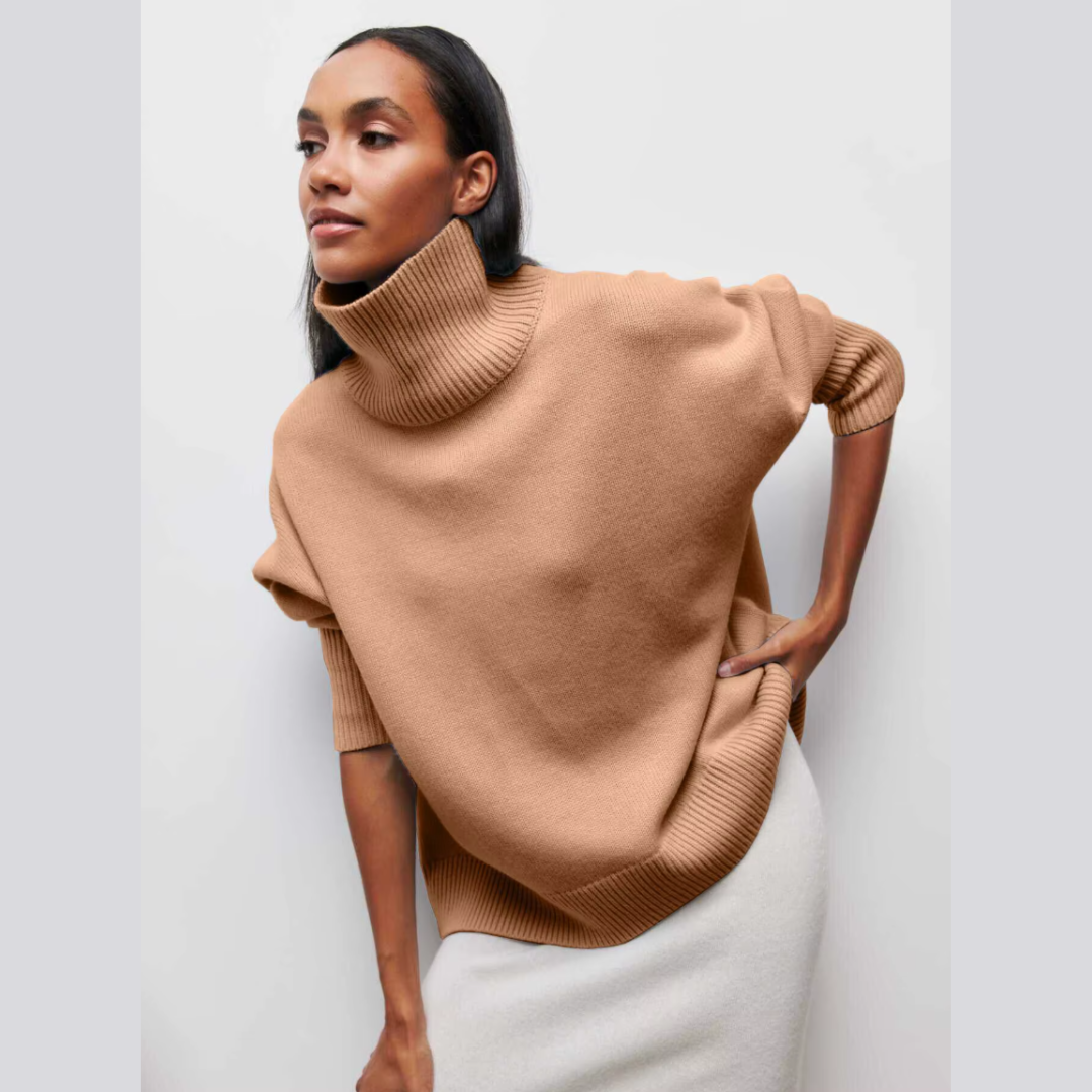 Short-sleeve turtleneck sweater – stylish freshness with a modern touch