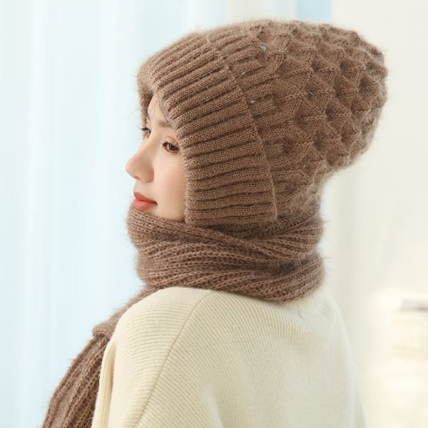 Abelina - Integrated Ear Protection Windproof Cap Scarf
