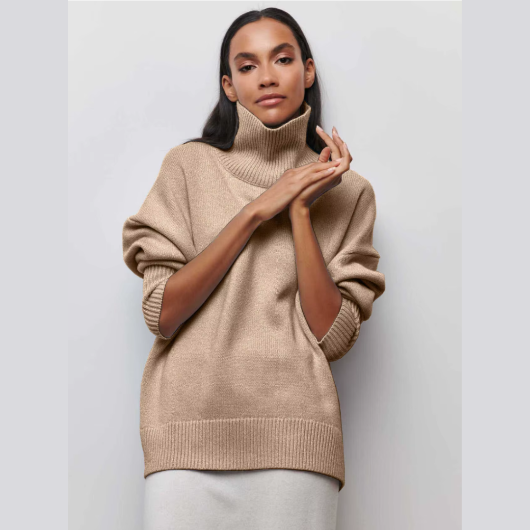 Short-sleeve turtleneck sweater – stylish freshness with a modern touch