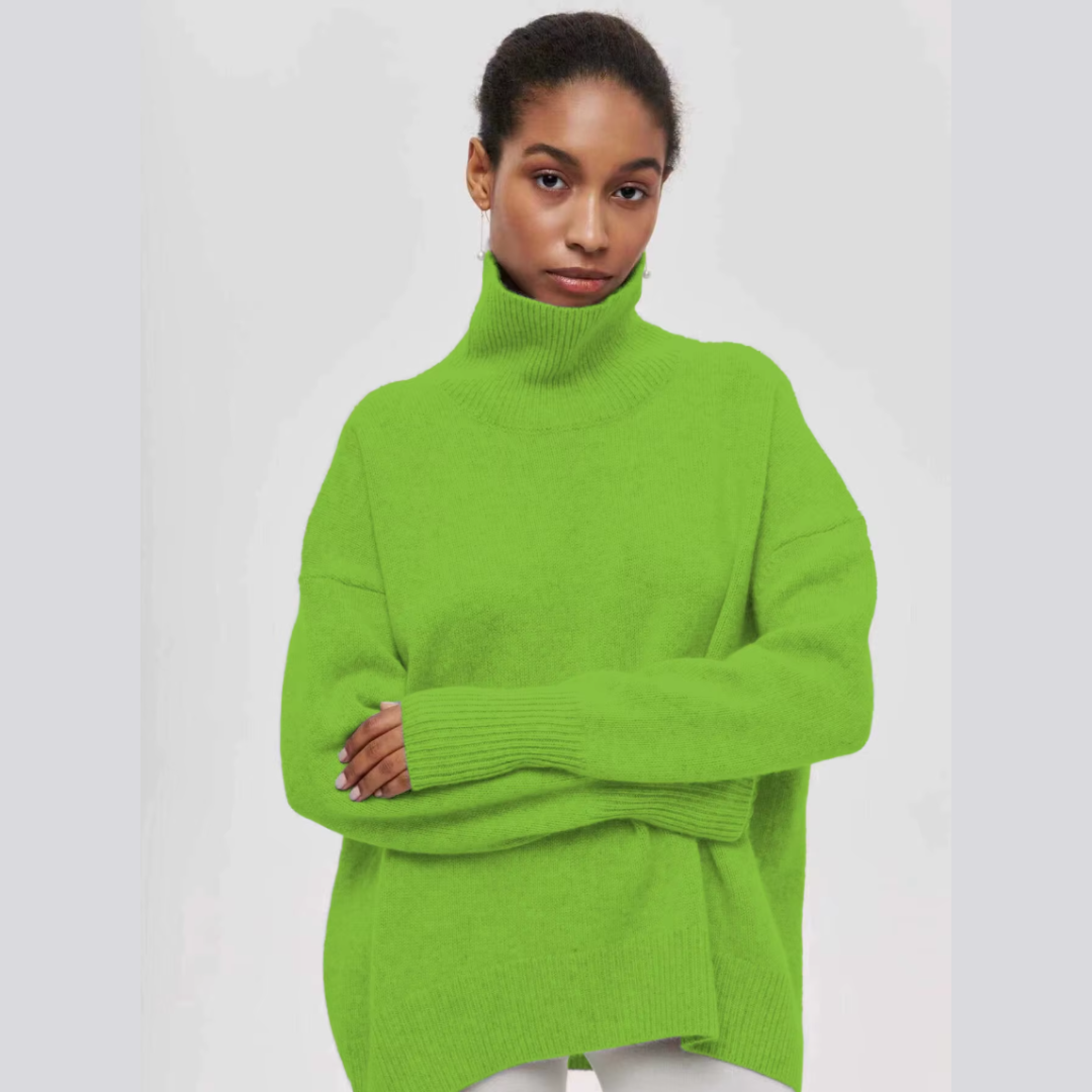 Short-sleeve turtleneck sweater – stylish freshness with a modern touch