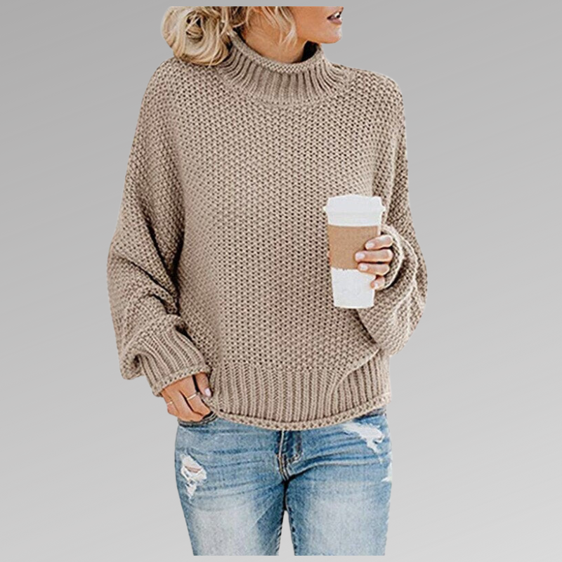 Thick Knit Roll Neck Sweater – Stylish and Comfortable for Cozy Warmth