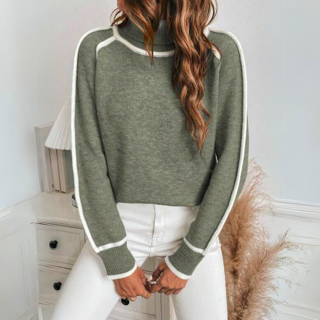 Stylish Sweater with Contrast Piping – Ultimate Comfort Meets Modern Elegance