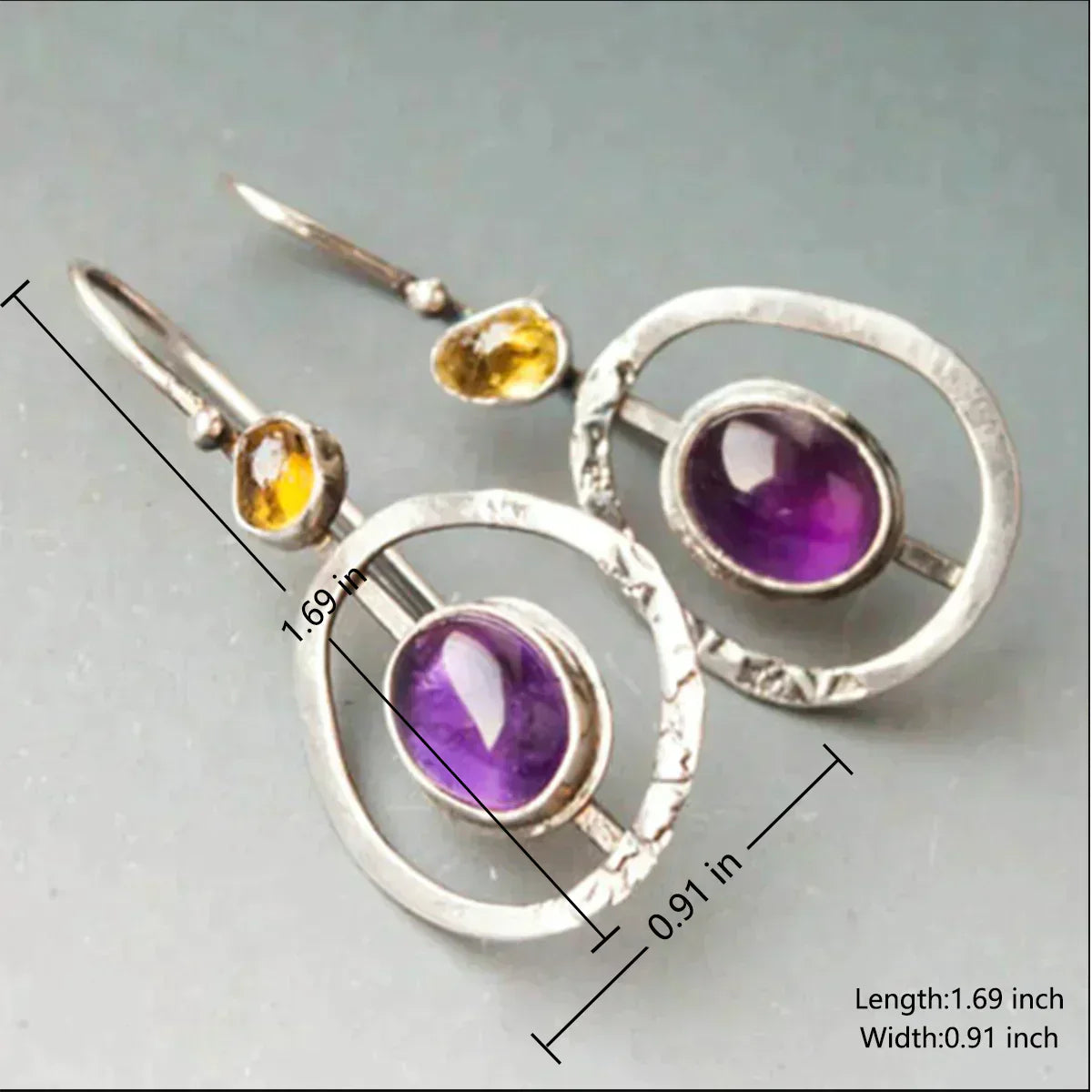 Chic Boho Saturn Crystal Earrings Featuring Luxurious Silver Design