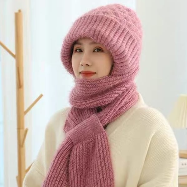 Abelina - Integrated Ear Protection Windproof Cap Scarf