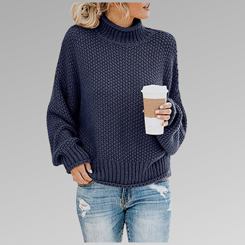 Thick Knit Roll Neck Sweater – Stylish and Comfortable for Cozy Warmth