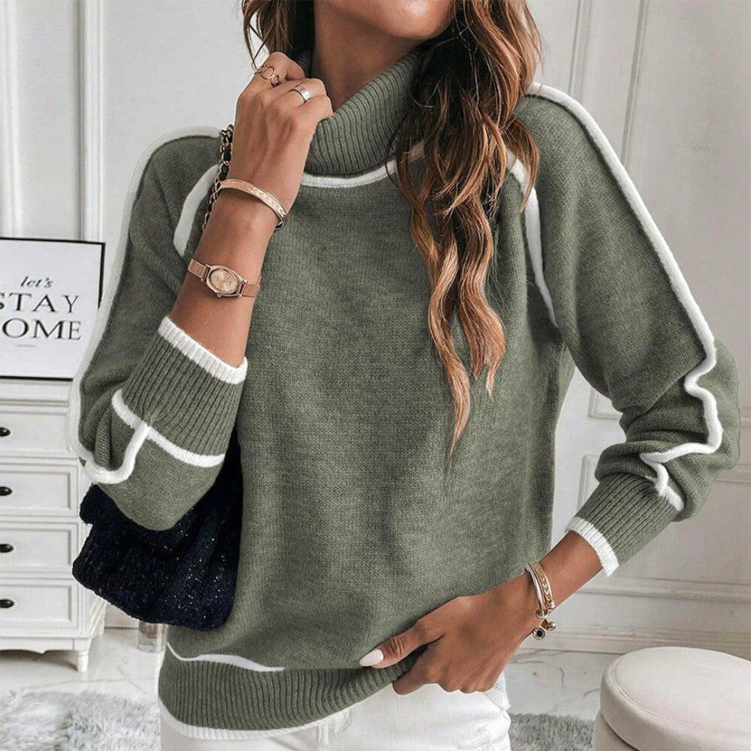 Stylish Sweater with Contrast Piping – Ultimate Comfort Meets Modern Elegance