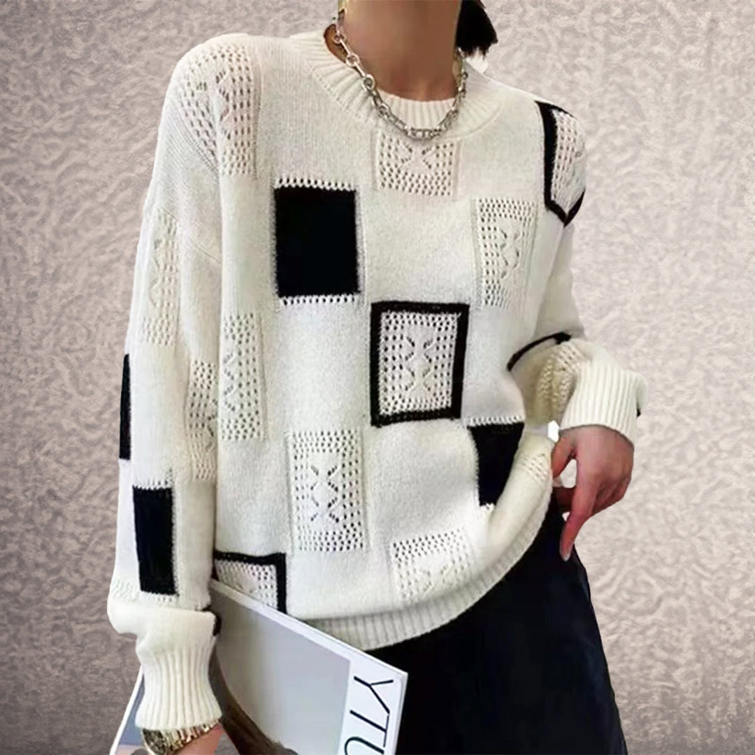 Stylish Geometric Sweater – Artistic Elegance for Every Occasion
