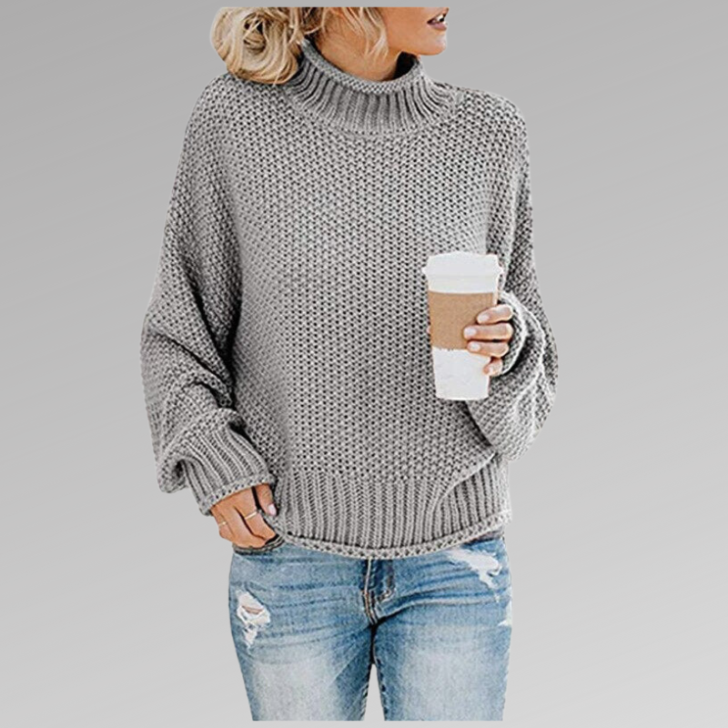 Thick Knit Roll Neck Sweater – Stylish and Comfortable for Cozy Warmth