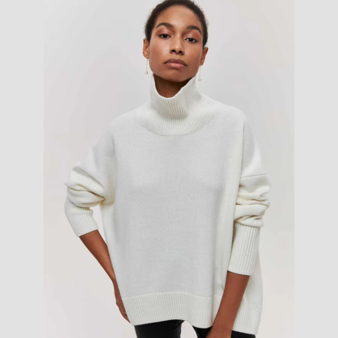 Short-sleeve turtleneck sweater – stylish freshness with a modern touch