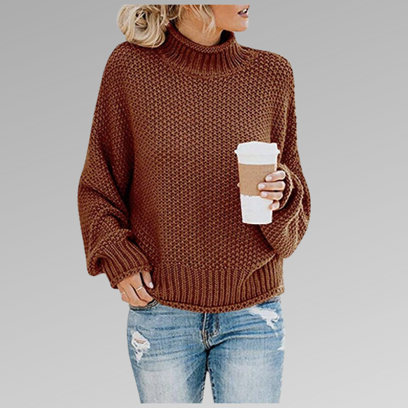 Thick Knit Roll Neck Sweater – Stylish and Comfortable for Cozy Warmth