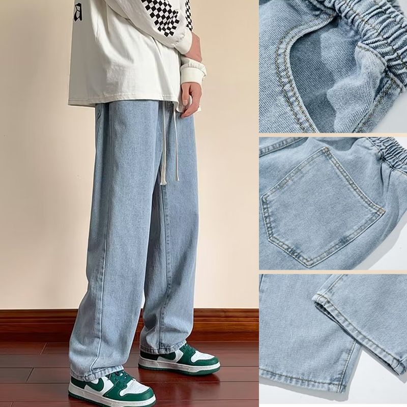Men’s Fashionable Relaxed Straight Fit Jeans(50% OFF)