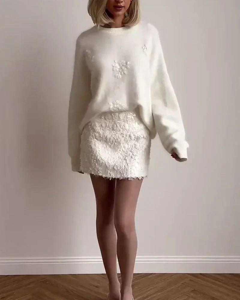 Elegant beaded sweater – feminine sophistication and gentle charisma