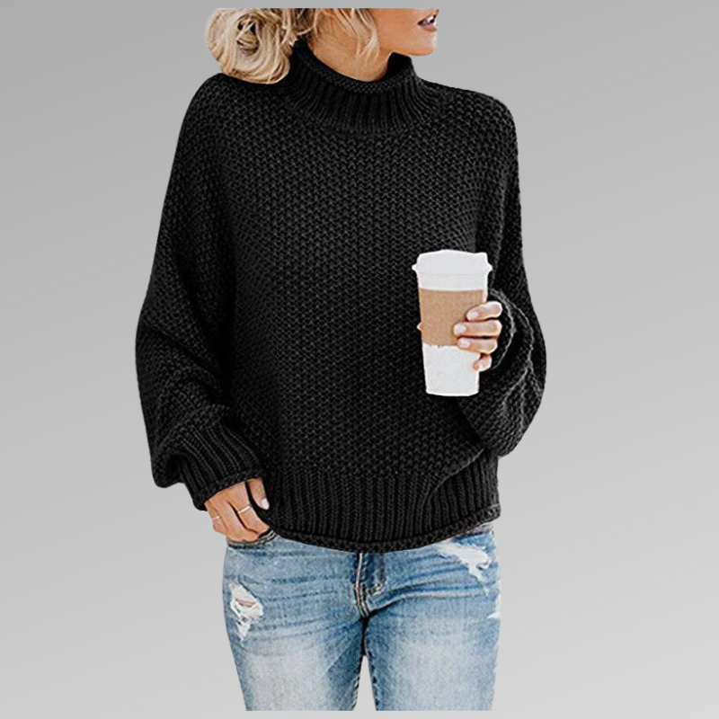 Thick Knit Roll Neck Sweater – Stylish and Comfortable for Cozy Warmth