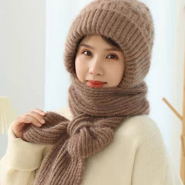 Abelina - Integrated Ear Protection Windproof Cap Scarf