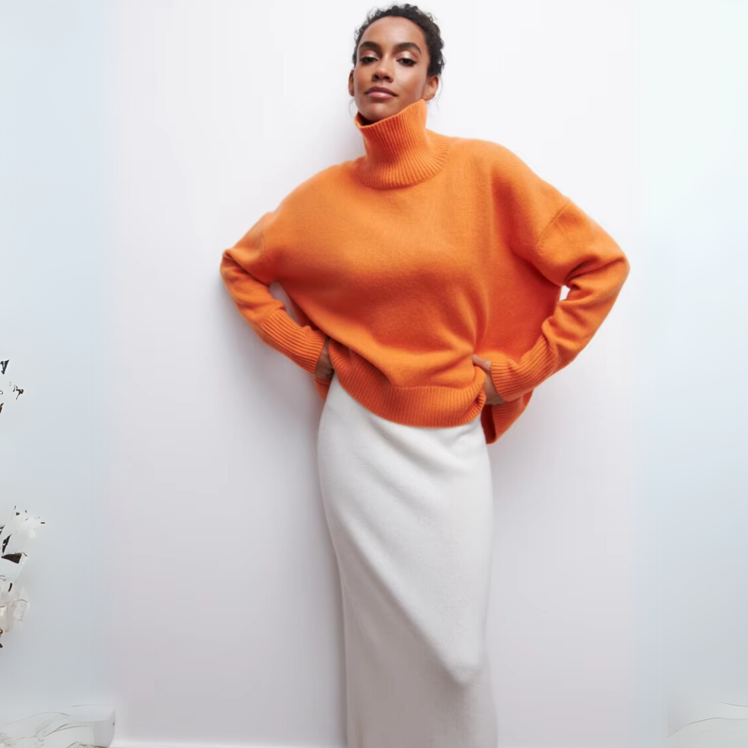 Short-sleeve turtleneck sweater – stylish freshness with a modern touch