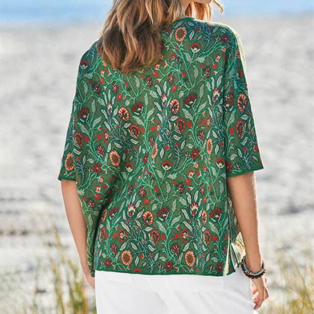 Retro Floral Print T-Shirt