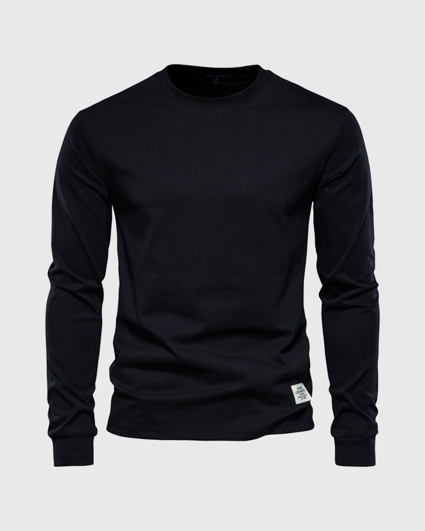 Crew neck Long Sleeve Cotton T-Shirt