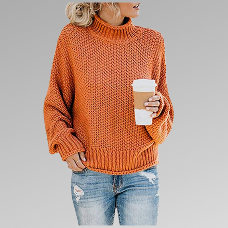 Thick Knit Roll Neck Sweater – Stylish and Comfortable for Cozy Warmth