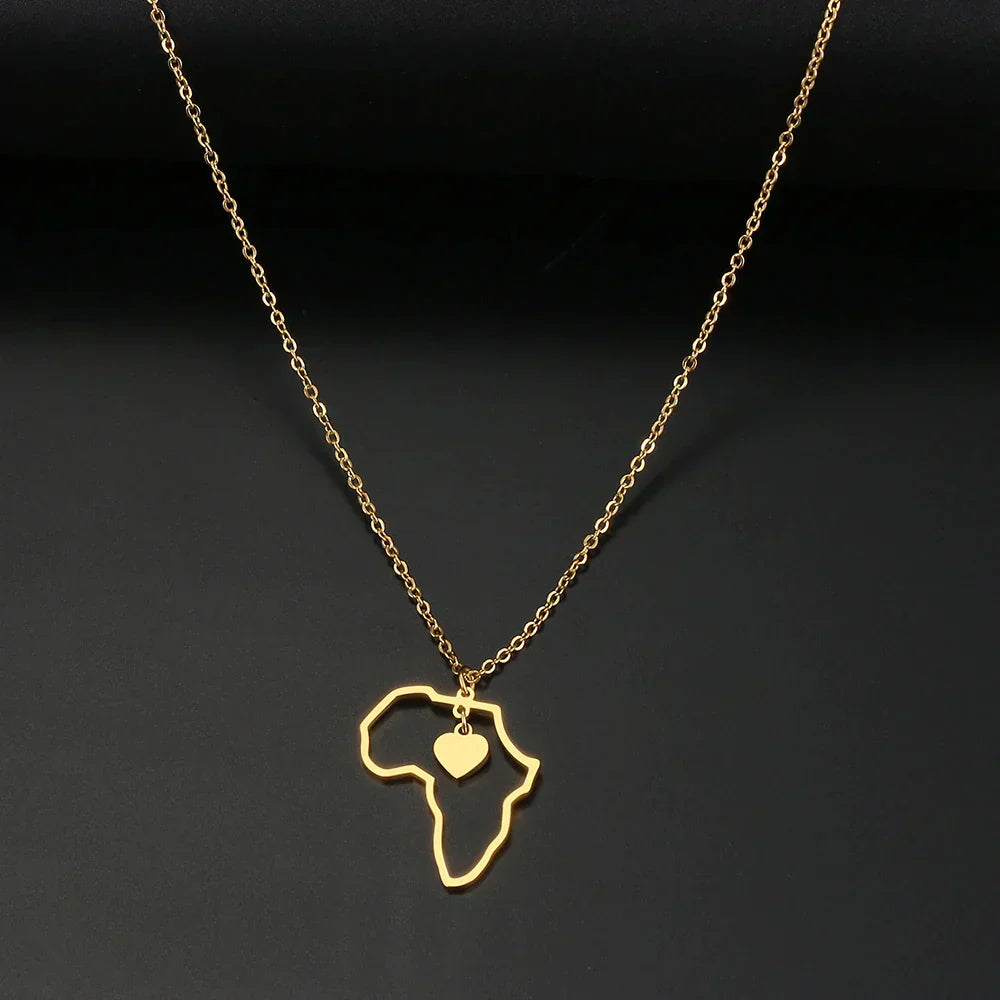 Golden Continental Heart Necklace: A Symbolic Piece of Jewelry for Eternity