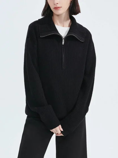 Stylish Zip Collar Sweater – Ultimate Comfort and Timeless Elegance
