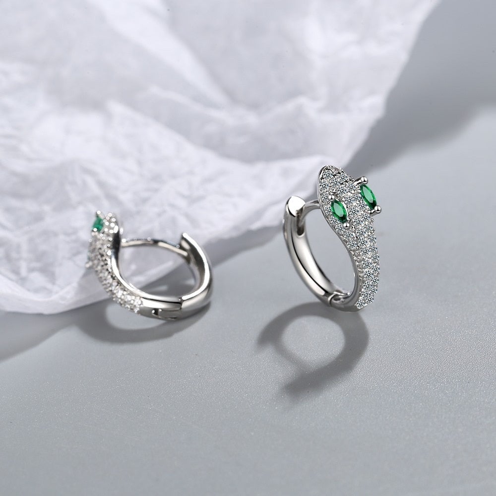 Chic Snake earrings crafted from premium 925 sterling silver