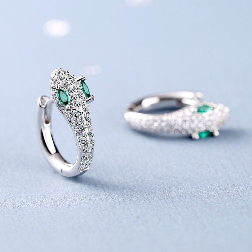 Chic Snake earrings crafted from premium 925 sterling silver