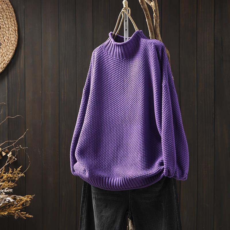 Stylish high-neck sweater – Elegant minimalism for any occasion