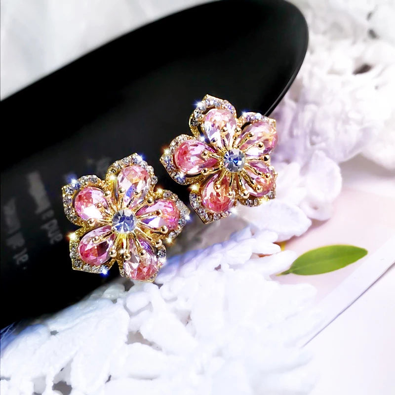 Vibrant and Creative Zirconia Earrings Crafted from Premium Sterling Silver