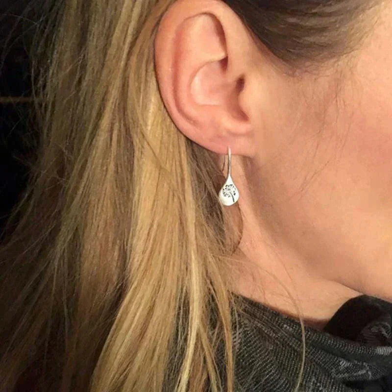 Charming Dandelion-Inspired 925 Sterling Silver Earrings - Elegance Redefined!