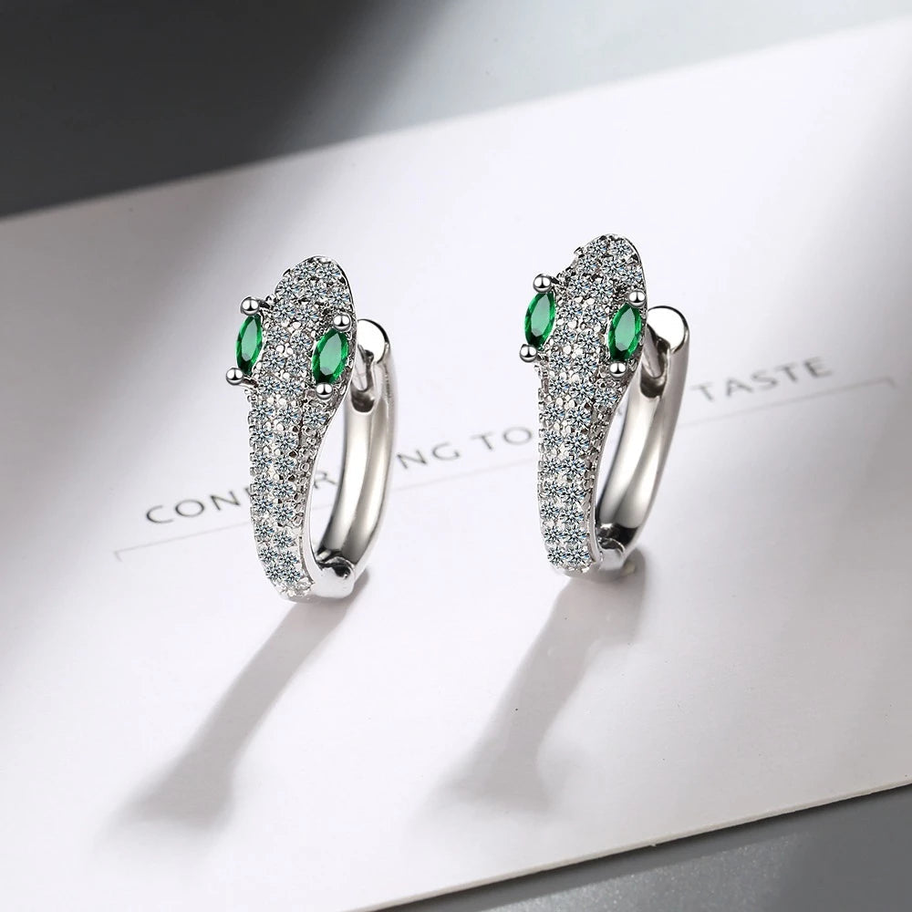 Chic Snake earrings crafted from premium 925 sterling silver