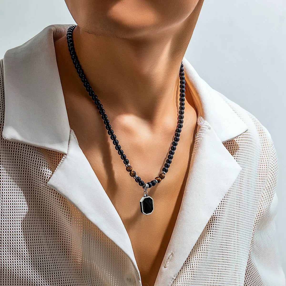 CagedTiger Onyx Necklace