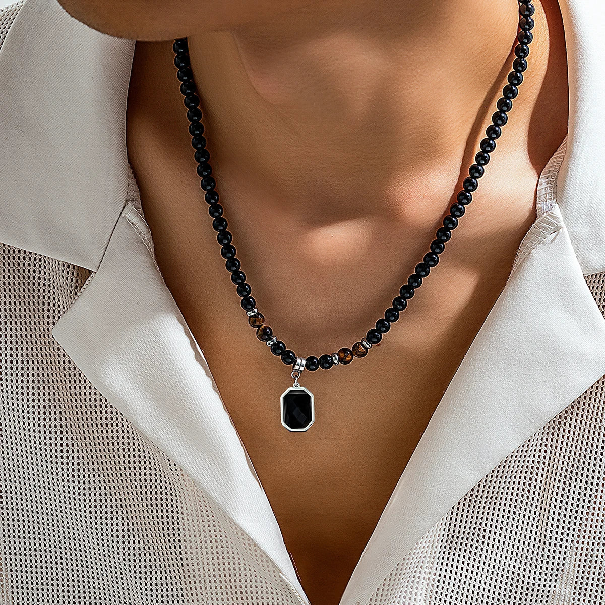 CagedTiger Onyx Necklace