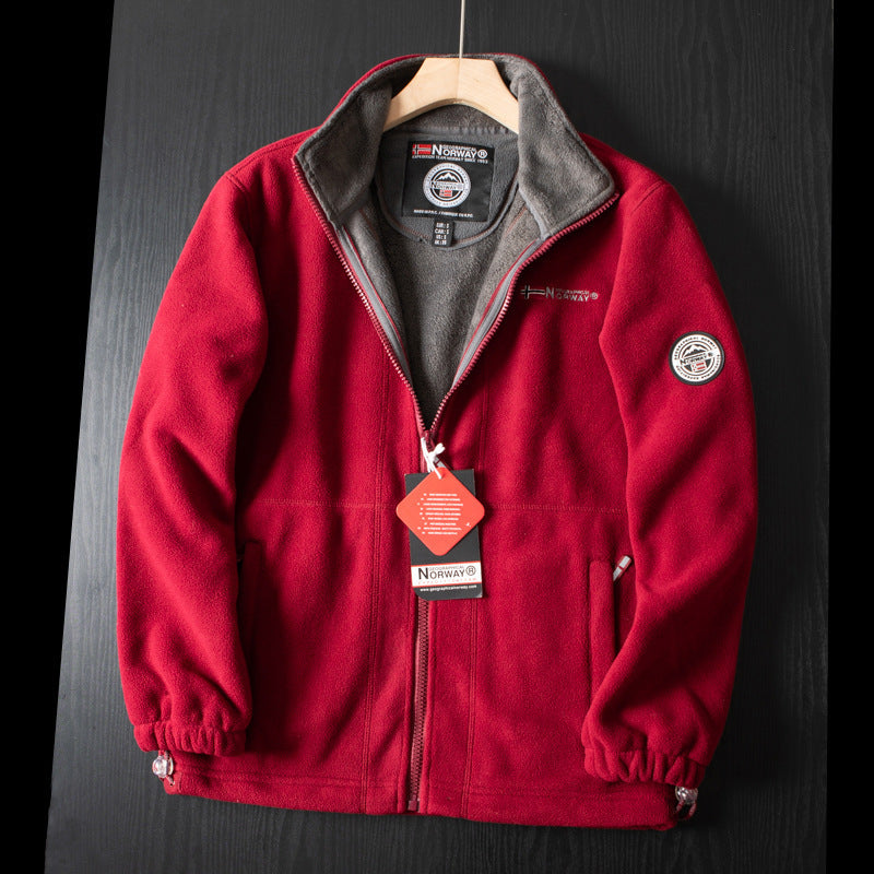 Double-Layer Fleece Hooded Jacket—Free Shipping&50% OFF