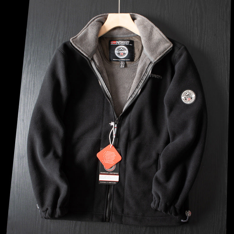Double-Layer Fleece Hooded Jacket—Free Shipping&50% OFF