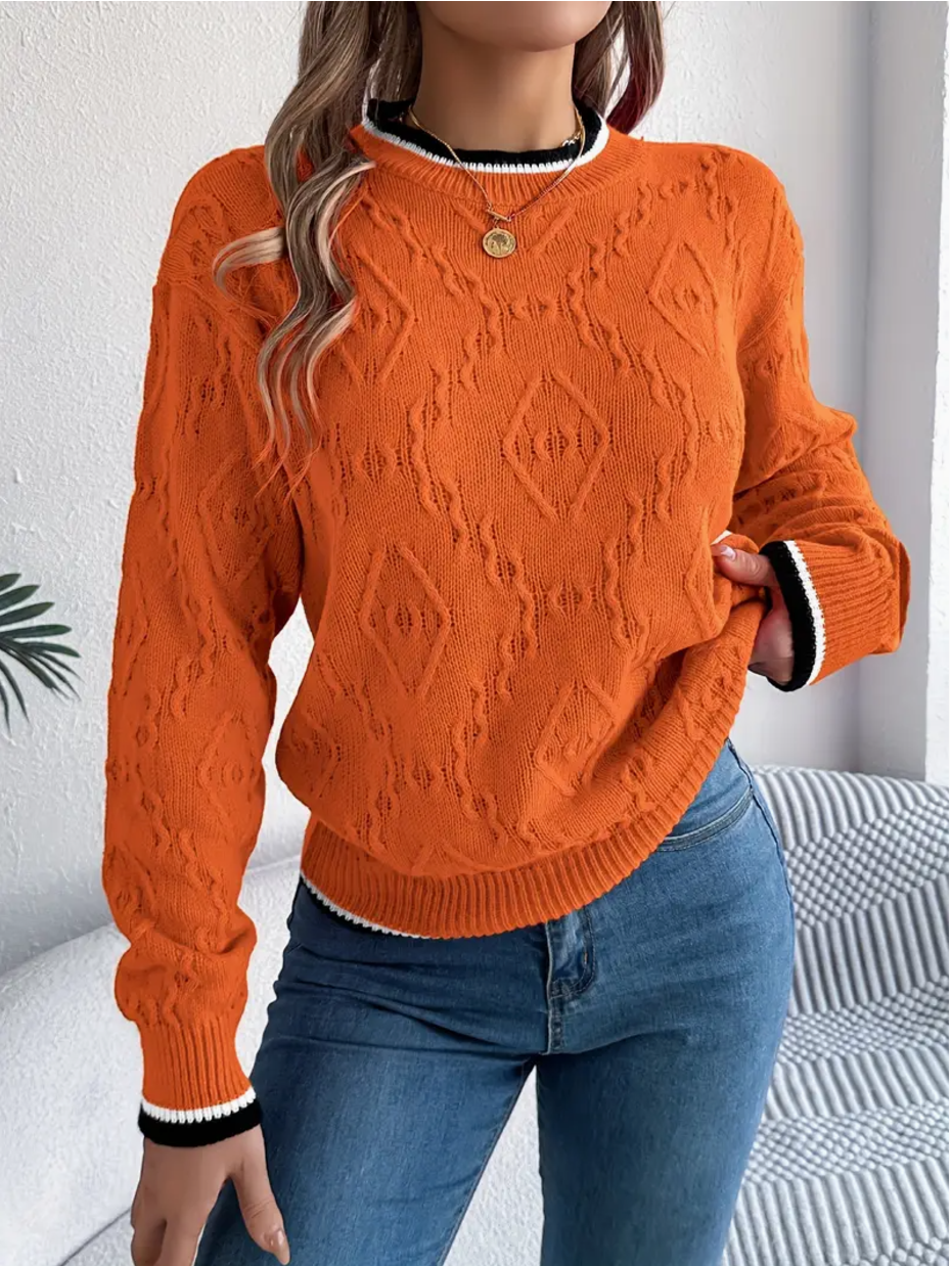 Elegant structured sweater – expressive style for confident looks