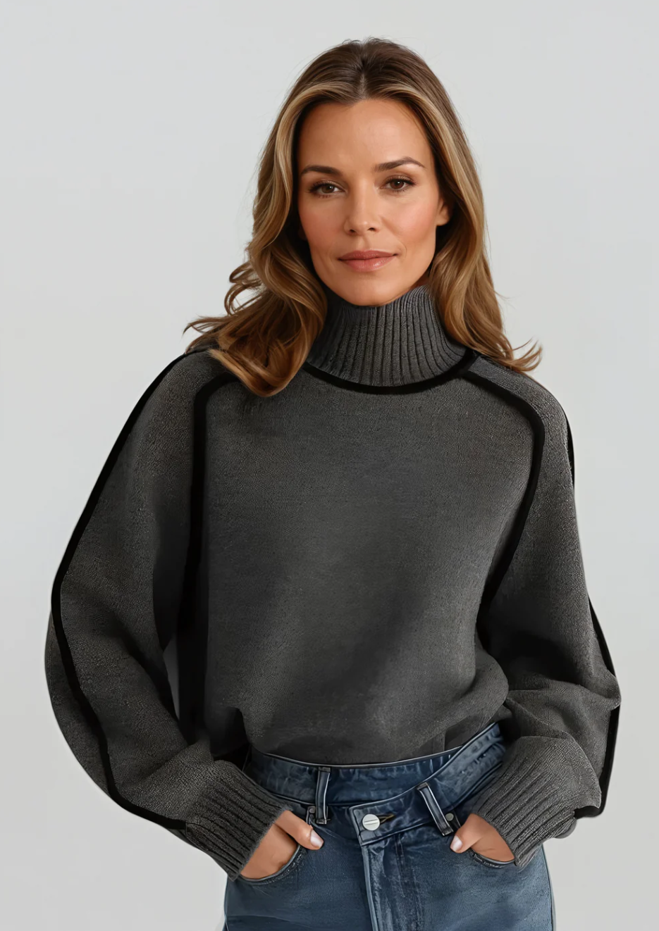 Stylish turtleneck sweater – Elegant look with contemporary confidence