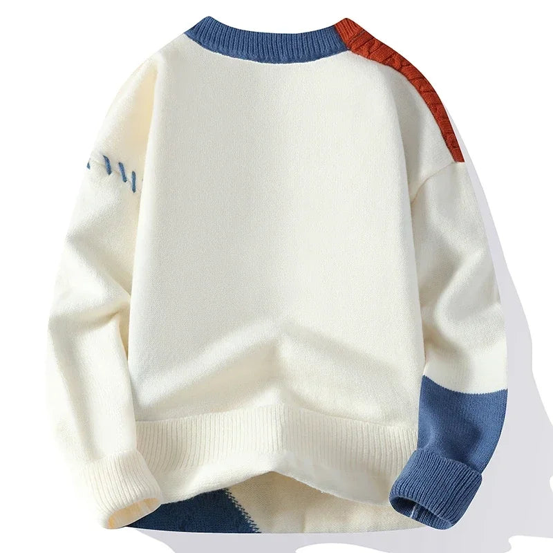 Wyatt Cable-Block Wool Sweater