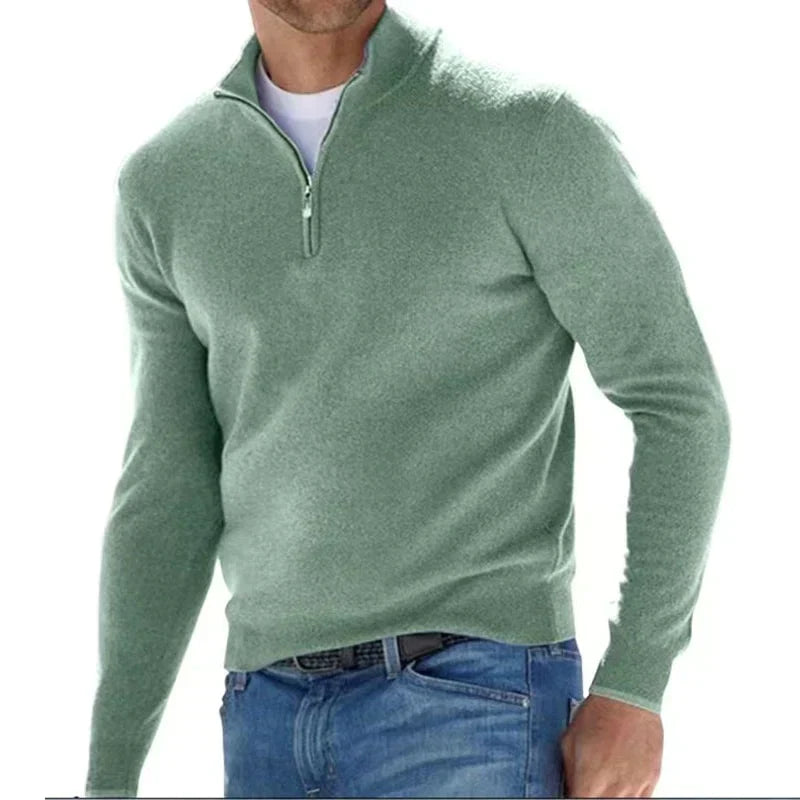 RALPH POLO - Stylish zipper sweater for men (Italian design)
