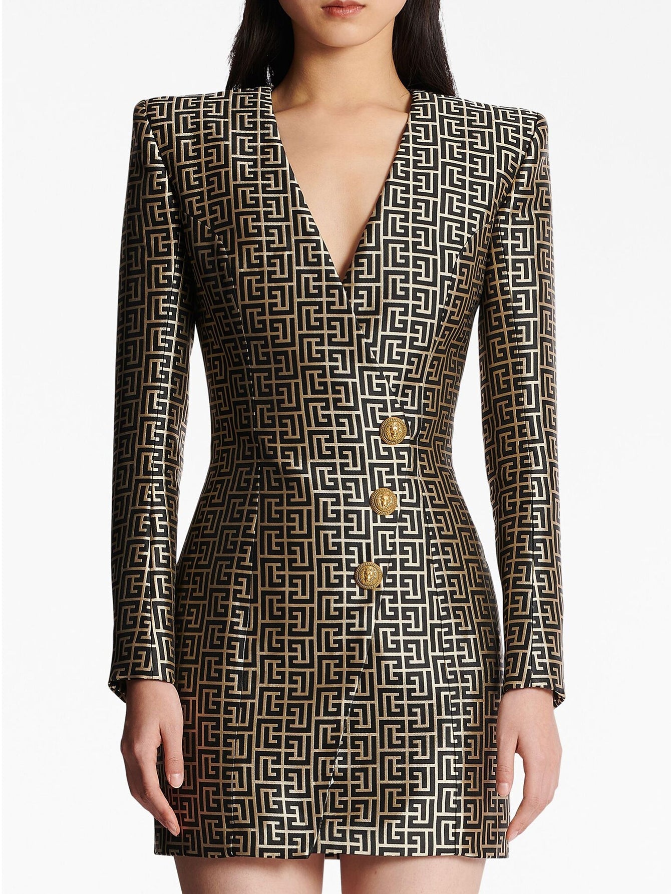 Printed Jacquard Suit Dress