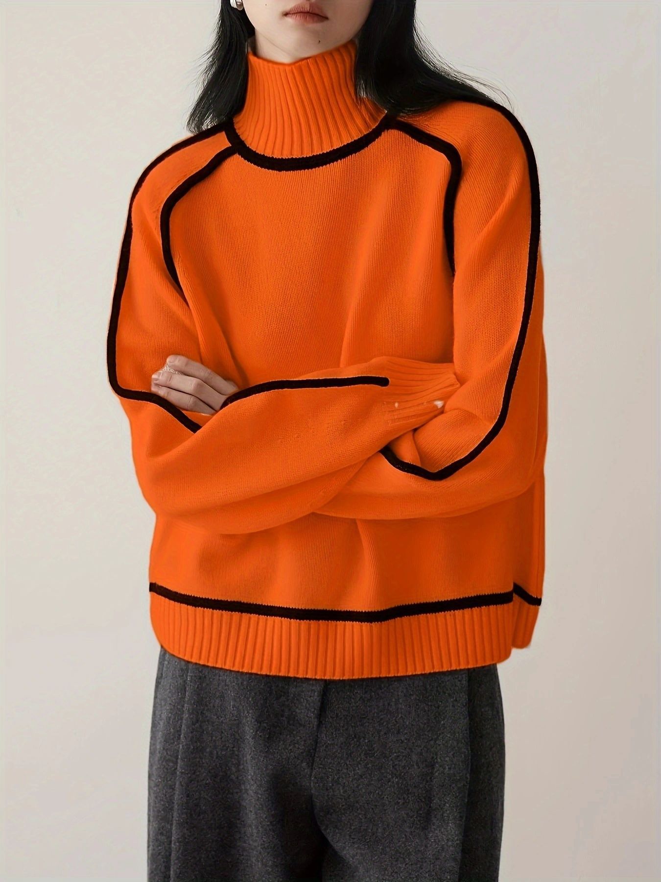 Stylish turtleneck sweater – Elegant look with contemporary confidence