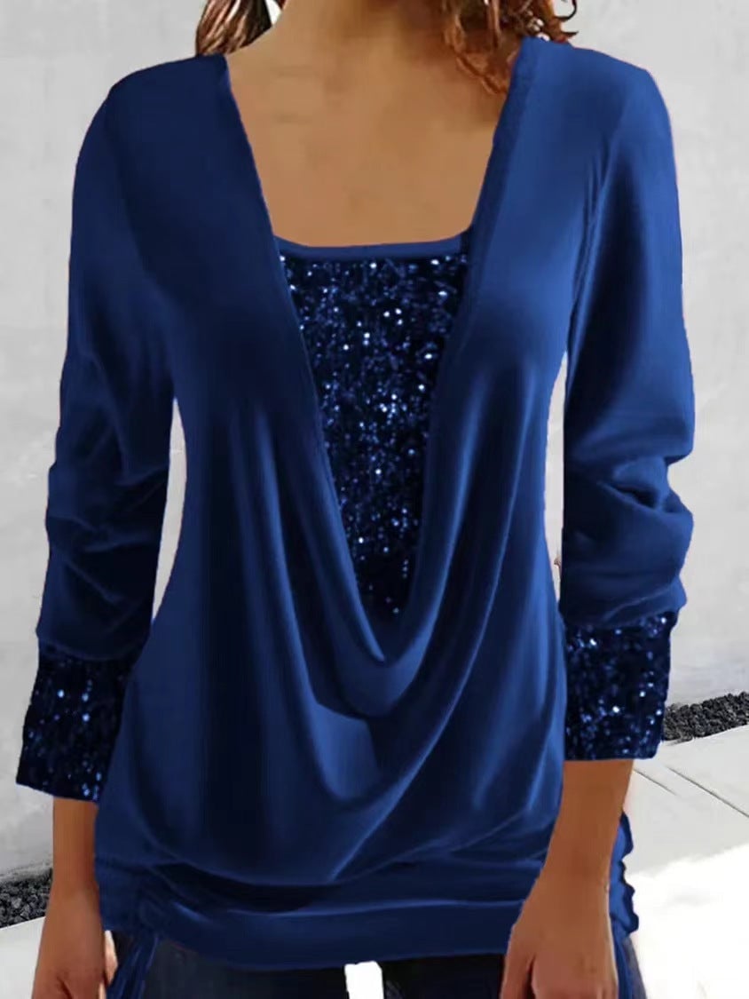 Adorina - Glitter Sequin Top