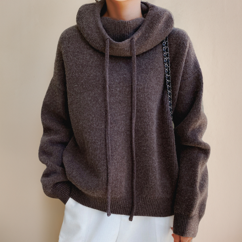 Charlotte | Elegant turtleneck sweater made of luxurious merino wool