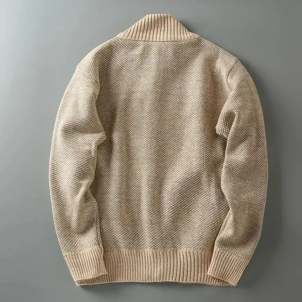Harrison Plaid-Lined Knit Jacket