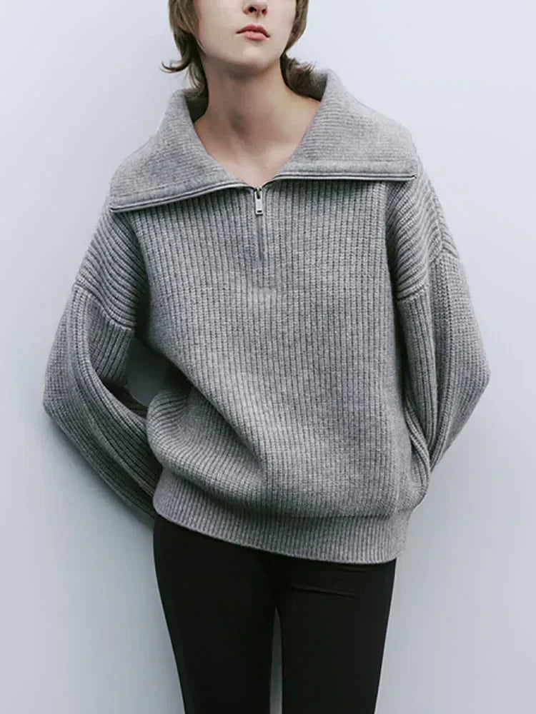Stylish Zip Collar Sweater – Ultimate Comfort and Timeless Elegance