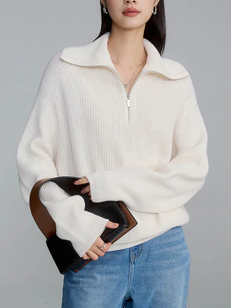 Stylish Zip Collar Sweater – Ultimate Comfort and Timeless Elegance