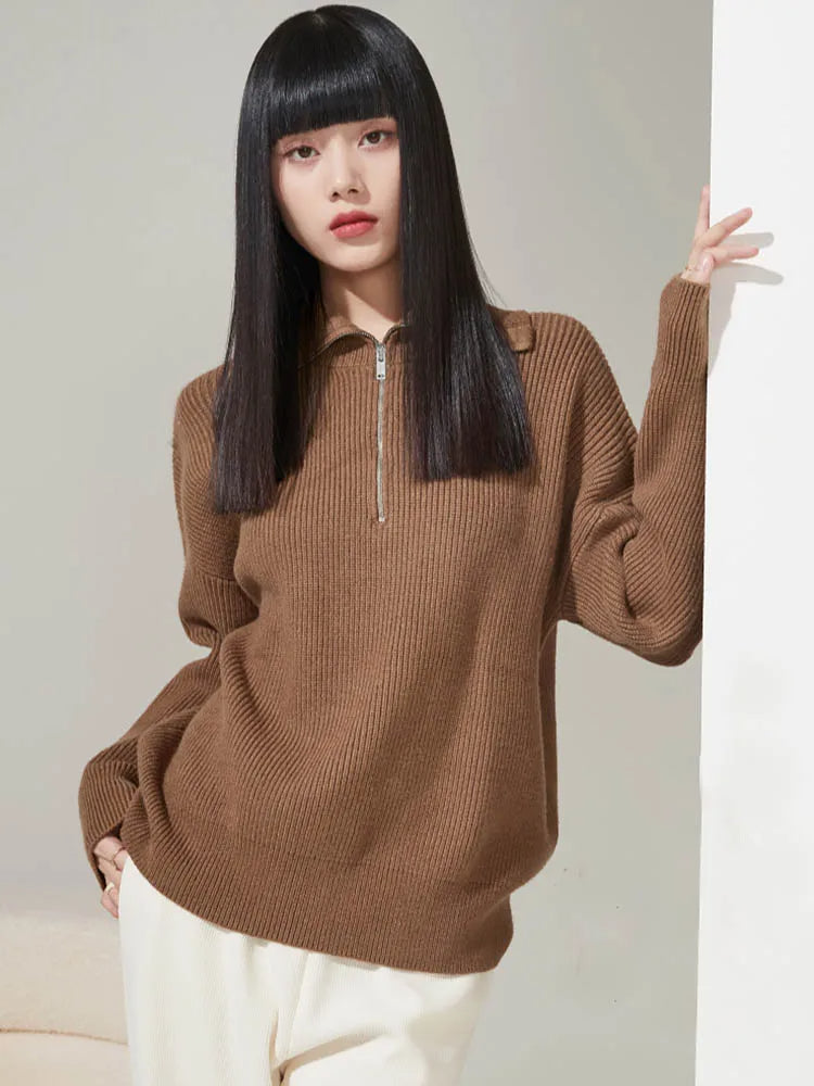 Stylish Zip Collar Sweater – Ultimate Comfort and Timeless Elegance