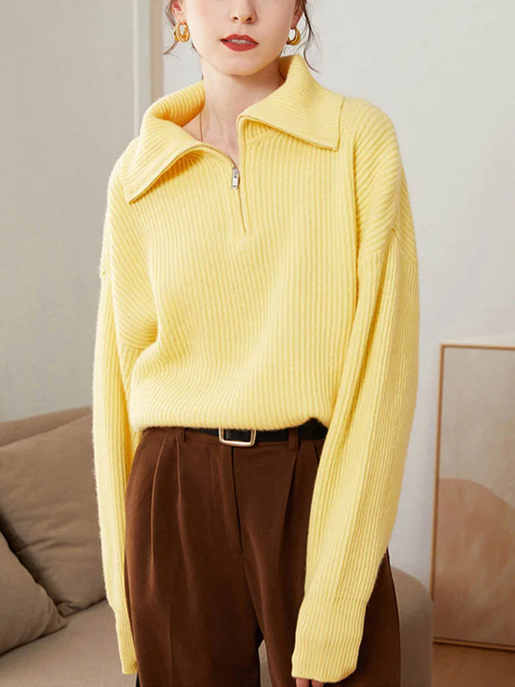 Stylish Zip Collar Sweater – Ultimate Comfort and Timeless Elegance