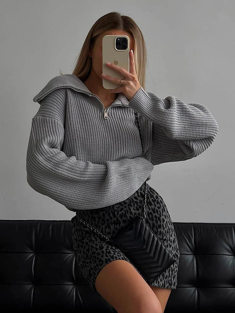 Stylish Zip Collar Sweater – Ultimate Comfort and Timeless Elegance