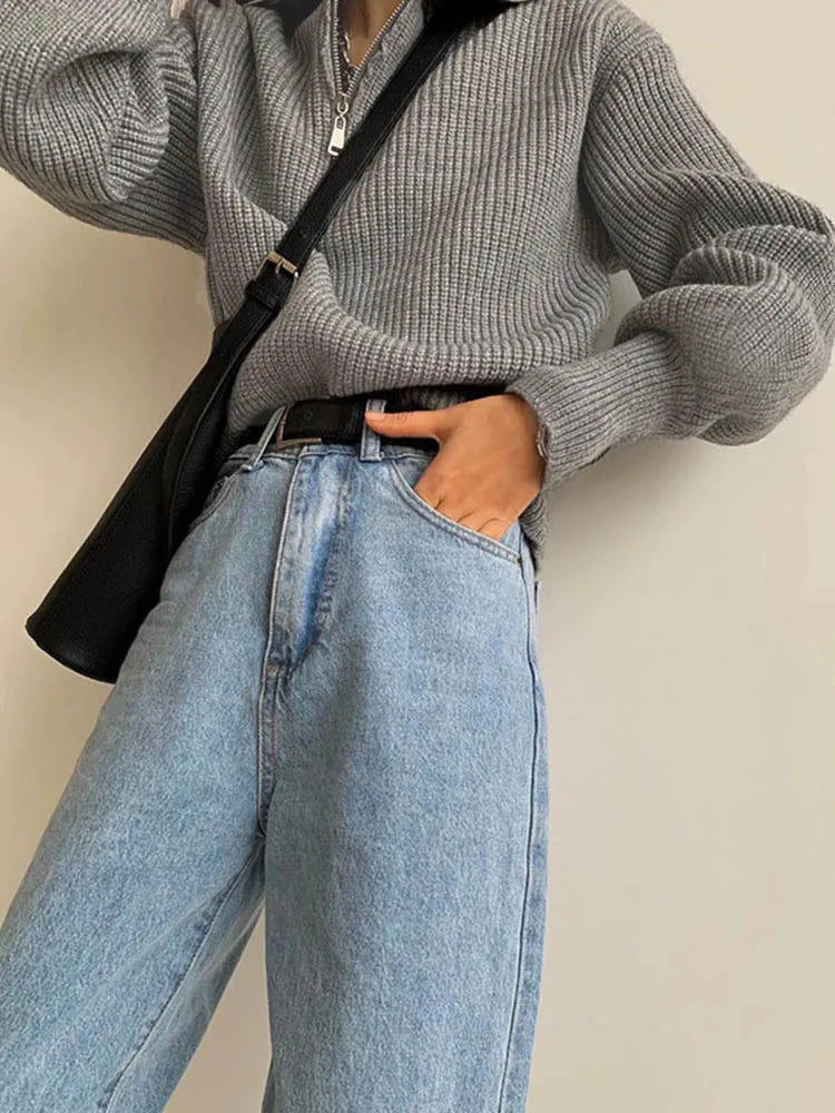 Stylish Zip Collar Sweater – Ultimate Comfort and Timeless Elegance